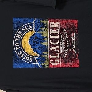 Glacier National Park T-shirt (2 sided graphics) XL